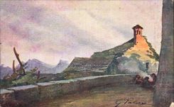 CPA Fantaisie Paysage 