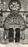 Longpont CPA le grand portail de la basilique
