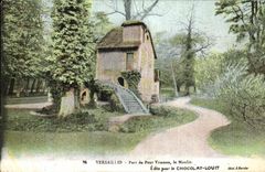 Versailles CPA Park of small TRianon the mill
