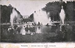 Versailles CPA Large water with the basin of Apollo