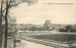 Paris CPA Le jardin des Tuileries