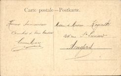 CPA Fantasy Horse horses Horse Retour of the pack Drives out