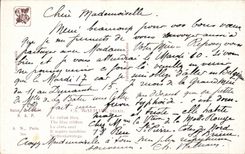 CPA Fantaisie Walhain Le ruban bleu