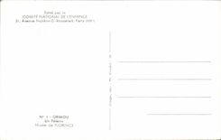 CPA Fantaisie Grimou un pelerin Musee de Florence