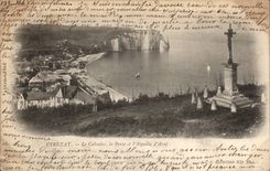 CPA Etretat the martyrdom the door and the needle of Downstream
