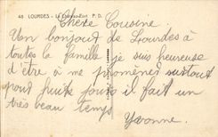 CPA Lourdes the strong castle