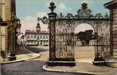 CPA Nancy Place Stanislas Grilles en fer forge par Jean Lamour