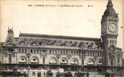 Paris CPA La gare de Lyon