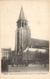 Paris CPA Church German St of Close Seen from of the street of Rennes