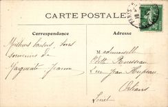 Paris CPA Church German St of Close Seen from of the street of Rennes