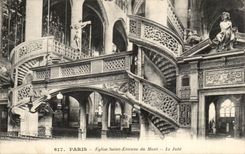 Paris CPA Church Saint Etienne of the Mount Jube