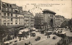 Paris CPA das boulervard und tragt es Str Denis