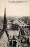 Paris CPA Panorama de la SEine Vue prise de Notre Dame
