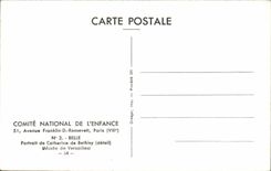 CPSM Belle Catherine de Bethisy Musee de Versailles