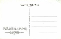 CPSM Drouais Portrait de Claude de Nogent Musee du Louvre Paris