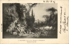 CPA Boucher Berger et bergeres Musee du Louvre Paris 