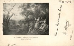 CPA Lancret Printemps Musee du Louvre Paris 
