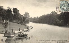 Paris CPA Bois de Boulogne le lac l'embarcadere