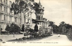 CPA San Salvadour Le chateau et les jardins