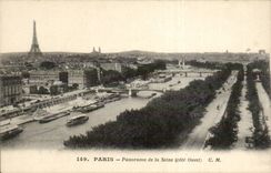 Paris CPA Panorama de la Seine Tour Eiffel