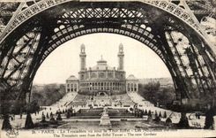 Paris CPA Trocadero seen under the Eiffel Tower