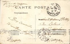 Paris CPA Pont royal le Louvre et la Seine