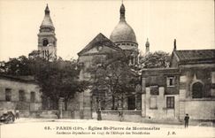 Paris CPA Eglise St pierre de Montmartre SAcre coeur