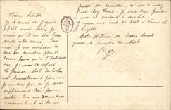 CPA Fantasy Flowers Merry Christmas Christmas