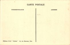 Cannes CPA the cascade of Gairaut