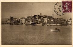 Cannes CPA the port and the Mount Knight