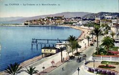 Cannes CPA the small cross and the Mount Knight