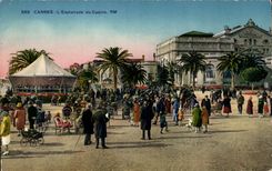 Cannes CPA the esplanade of the casino