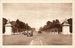 Paris CPA das vom Champs Elysees und von den Pferden von mergeligem Coustou auftrat