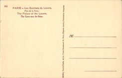 Paris CPA Les guichets du Louvre pres de la Seine