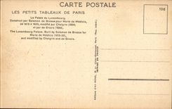 Paris CPA Palate of Luxembourg