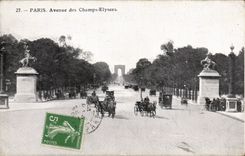 Paris CPA das vom Champs Elysees auftrat