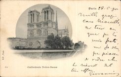 Paris cPA CAthedrale Notre Dame