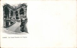 Paris CPA le grand escalier de l'opera