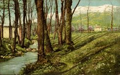 CPA Fantaisie Paysage 