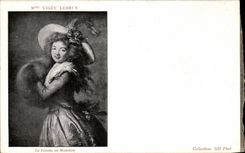 CPA Fantaisie Mme Vigee LeBrun Femme