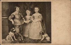 CPA Fantaisie Antonius Van Dyck Chien Dog