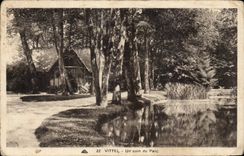 CPA Vittel a corner of the park