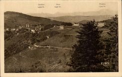CPA Louvesc Panoramic View and road of Satillieu View of the Cevennes