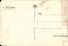 CPA Nice the beach the palate of the Mediterranean and hotels