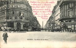 Paris CPA la rue de la paix