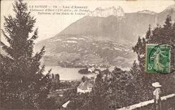 CPA Savoy Lake Annecy Castles of Young stag Duingt Talloires teeth of Lanfon