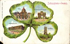 Paris CPA Souvenir Trefle
