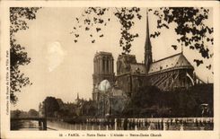 Paris CPA Notre Dame L'abside 