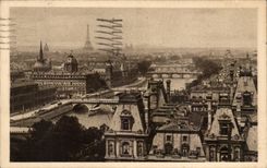 Paris CPA Vue des sept ponts prise de Saint Gervais