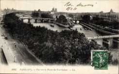 Paris CPA Vue vers la pointe du vert galant